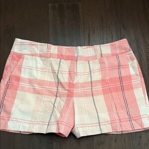 LOFT Pink Plaid Women's Bermudas